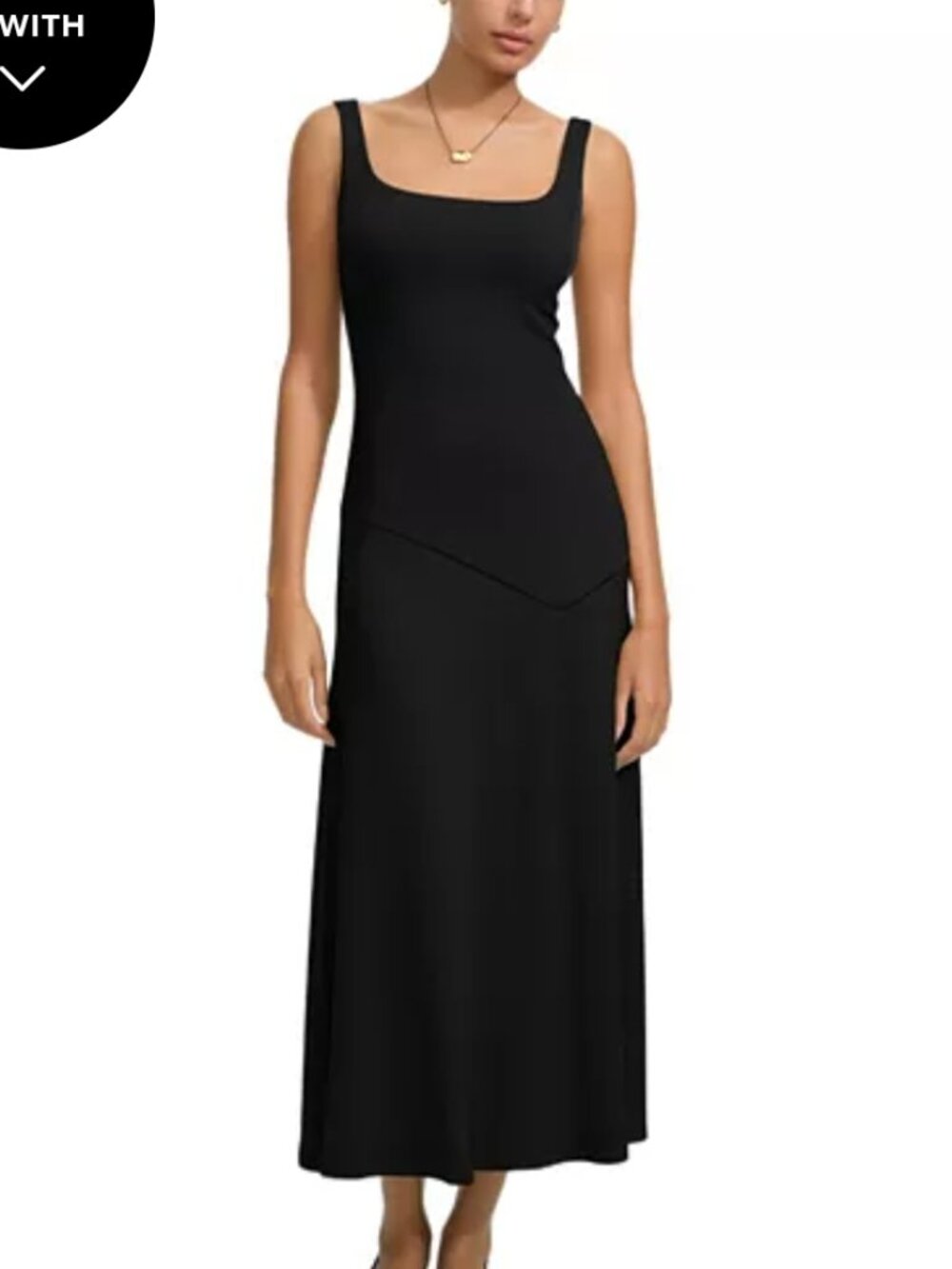 Marcella nyc Margot black midi dress size large